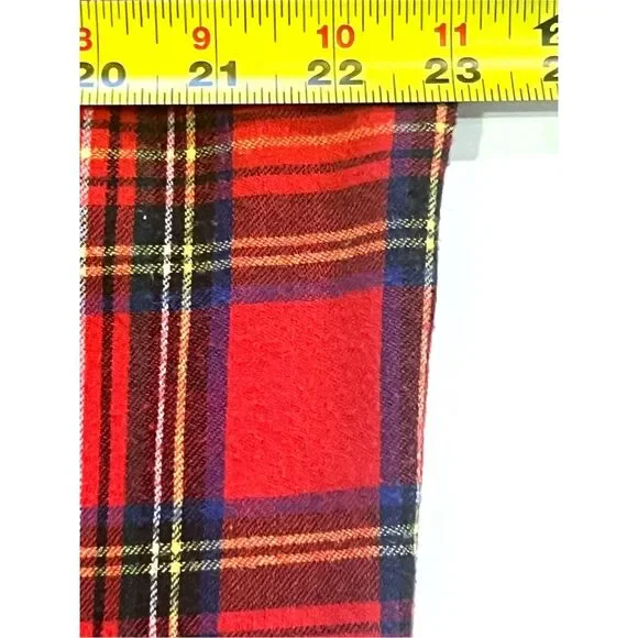 L.L Bean Men’s Red and Green Casual Button-Down Flannel Shirt Size L - Picture 5 of 5